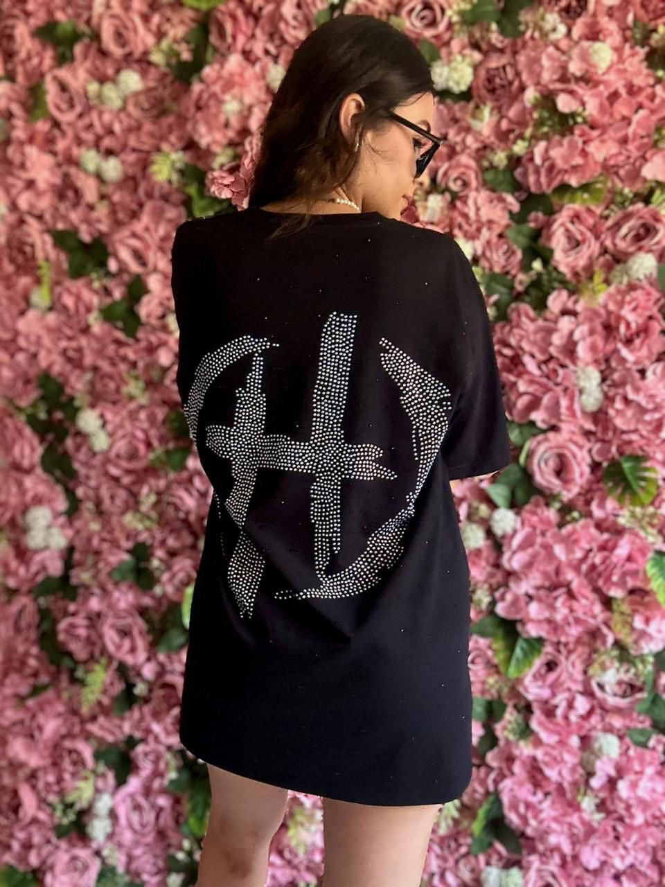 El H ultra rhinestones tee