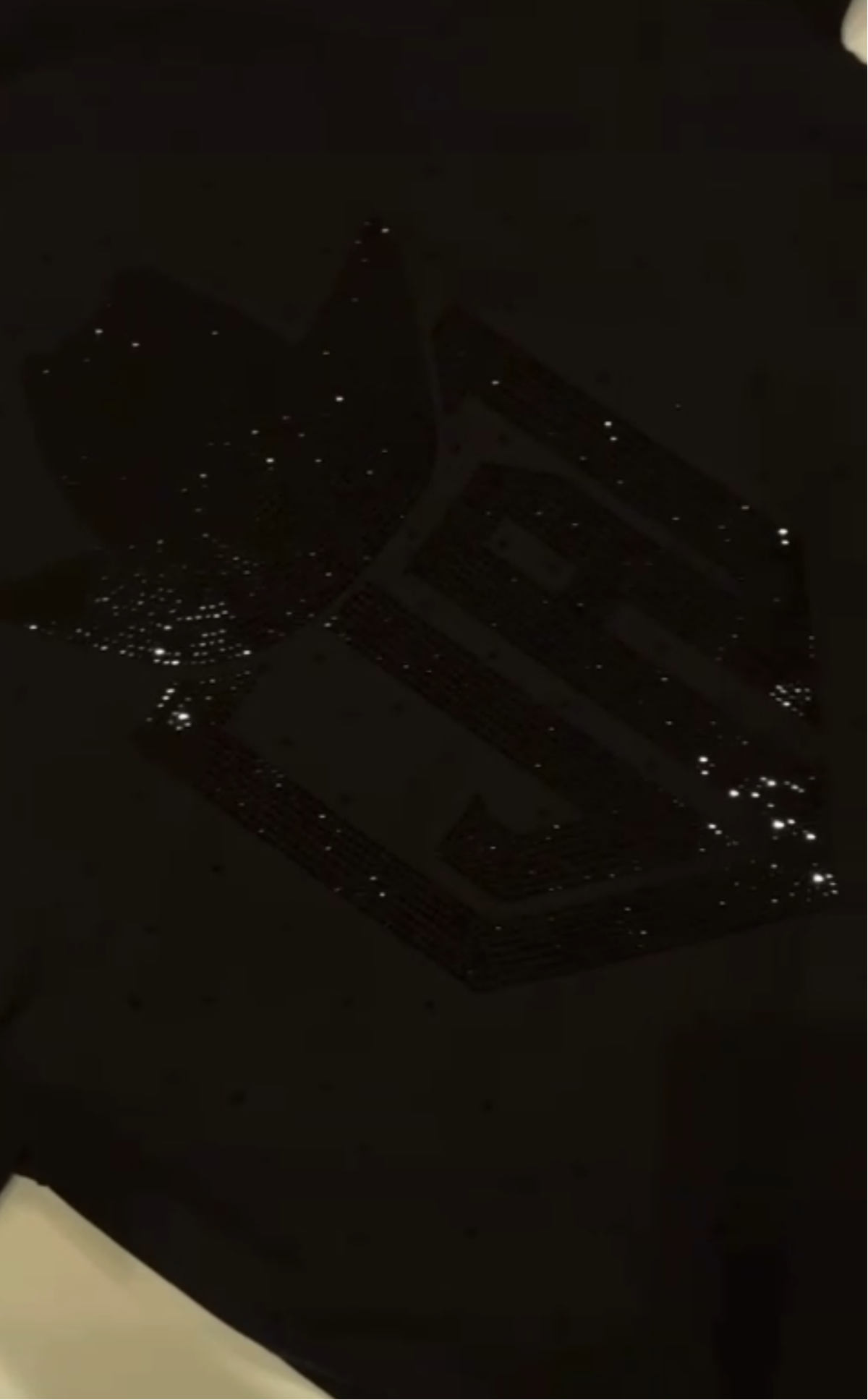 All black JA rhinestone tee