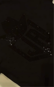 All black JA rhinestone tee