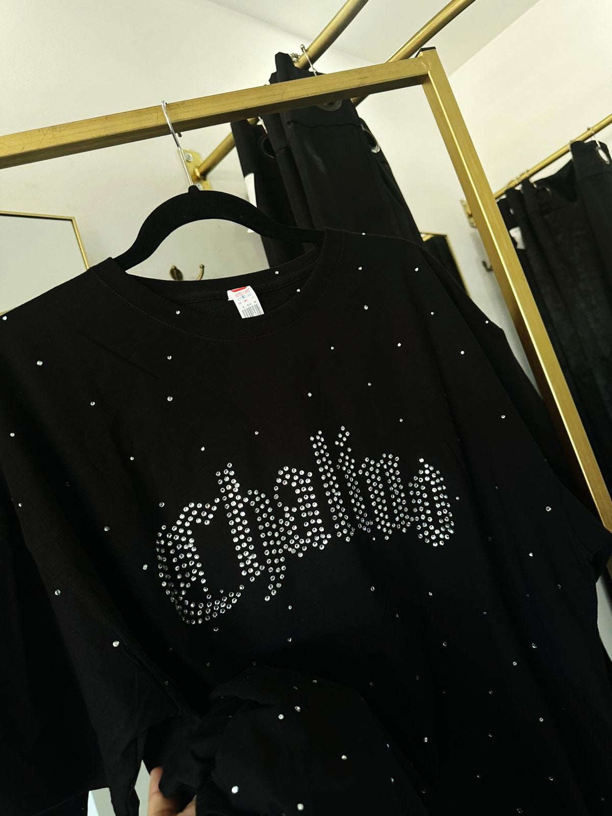 CHALINO rhinestones tee