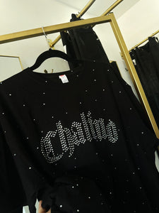 CHALINO rhinestones tee