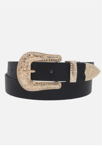Gold rhinestone Western belt