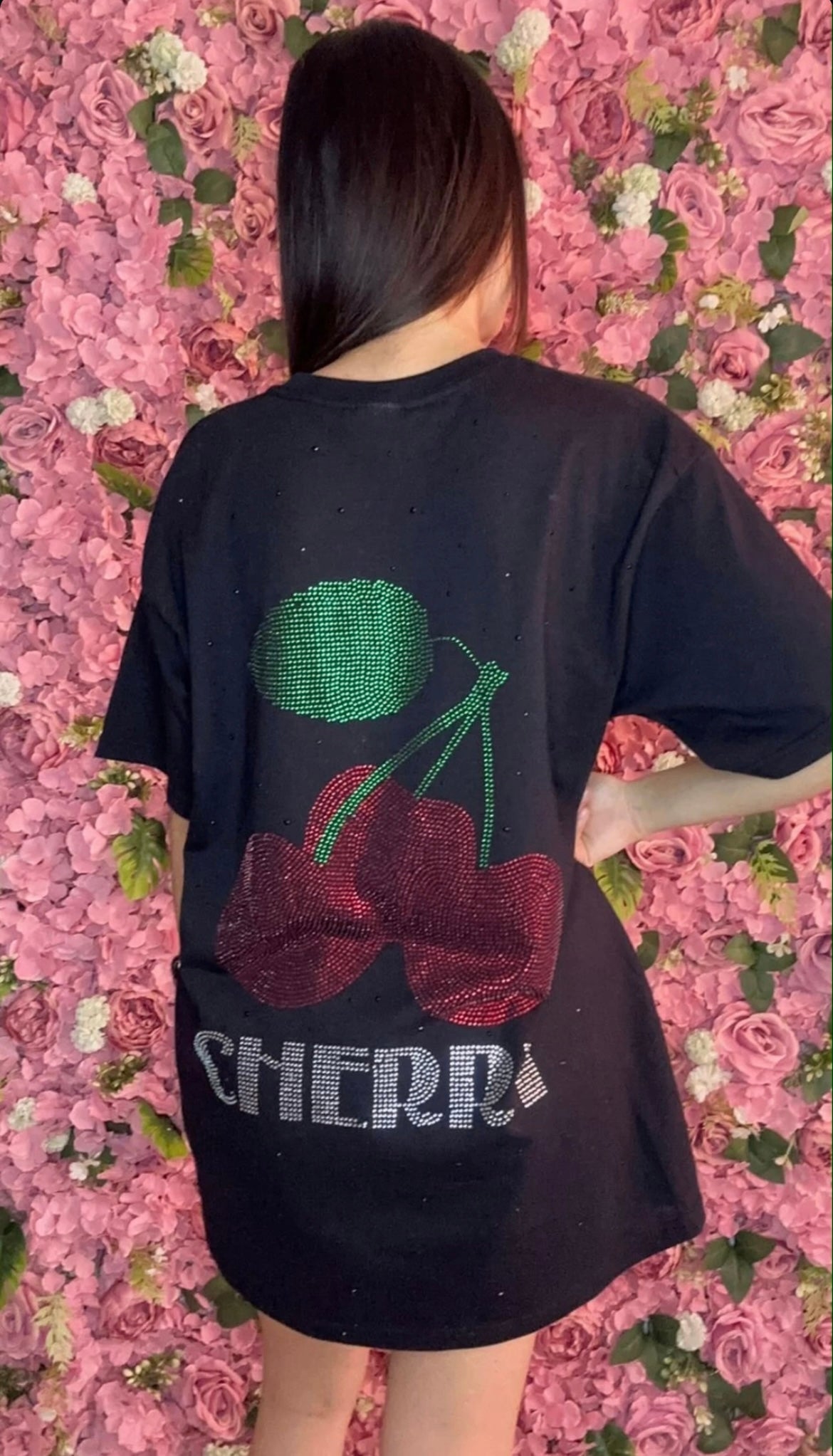 La cherry Tee oversized