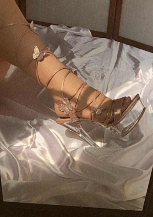 Butterfly platform heels