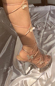 Butterfly platform heels